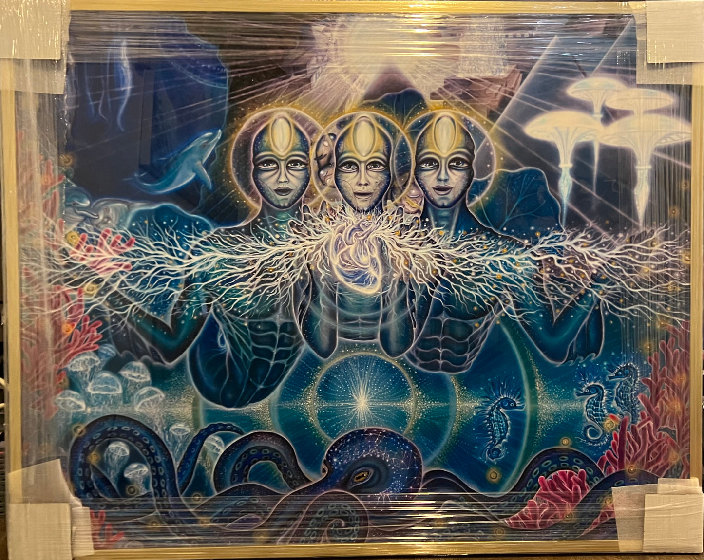 Mermaids - Glass Print Wall Art